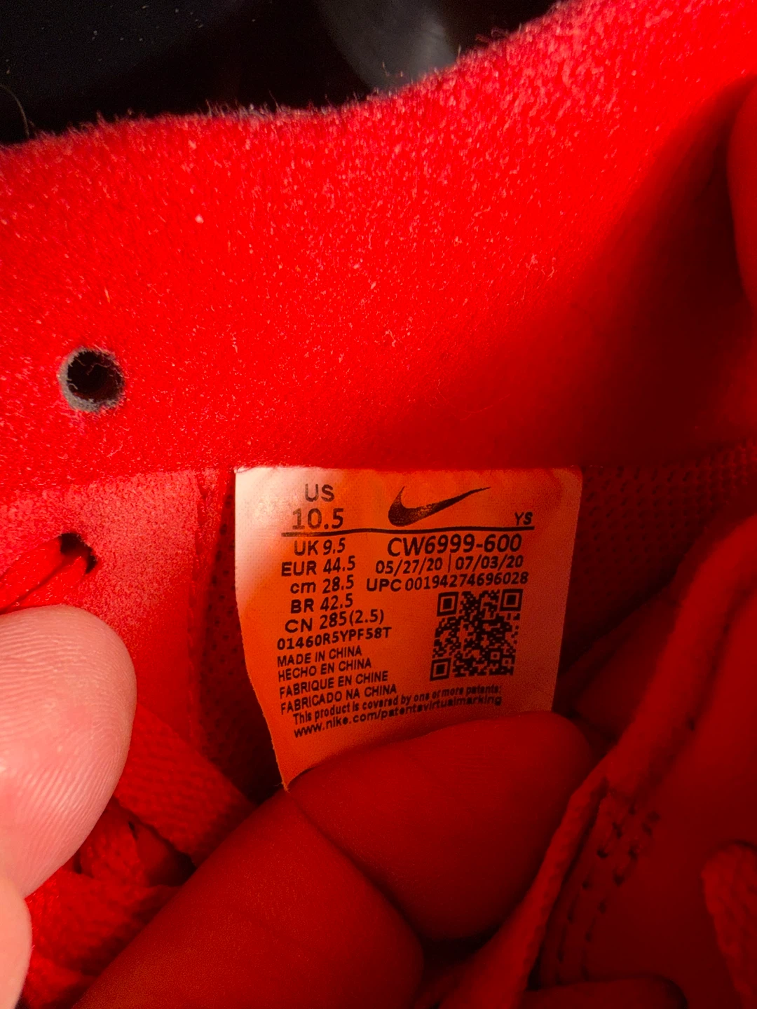 Nike Air Force 1 Low Red Sneakers - photo 5
