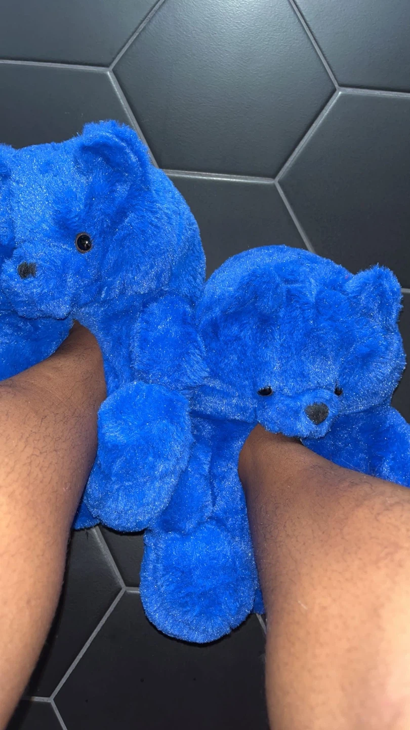 Plush Teddy Bear Slippers - photo 4