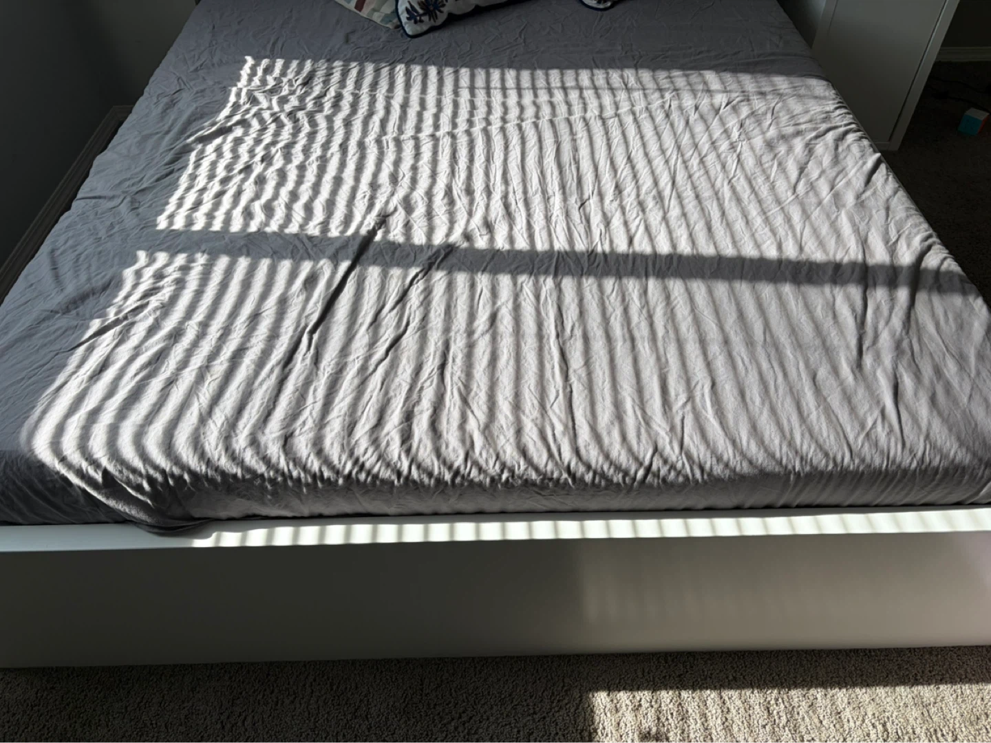 White Platform Bed Frame