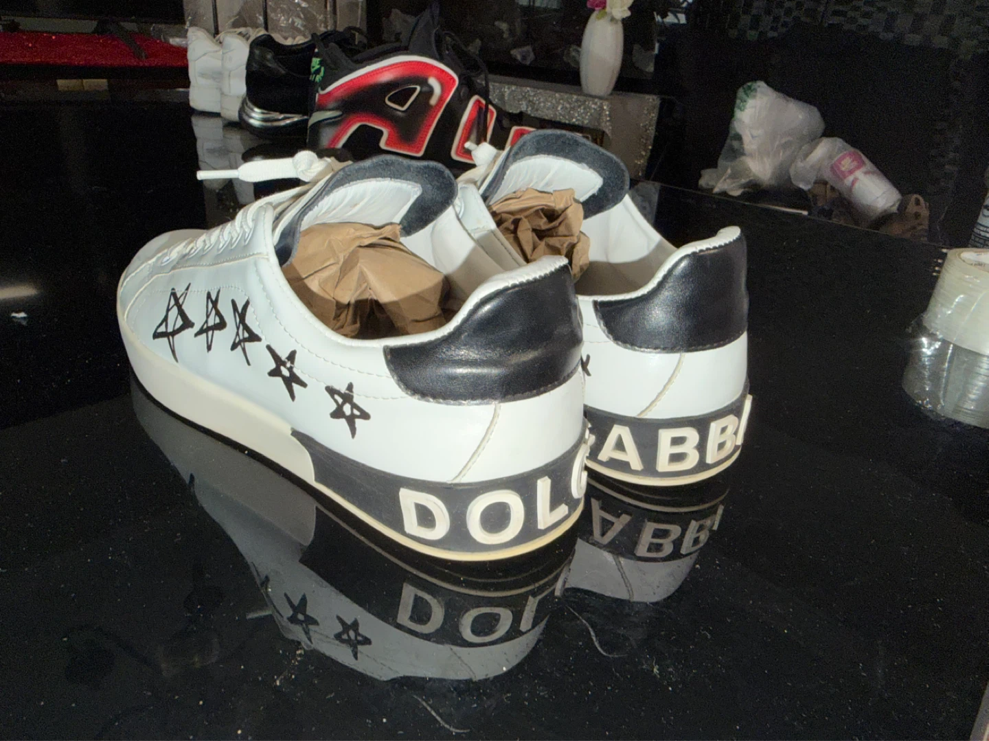 Dolce & Gabbana White Leather Sneakers