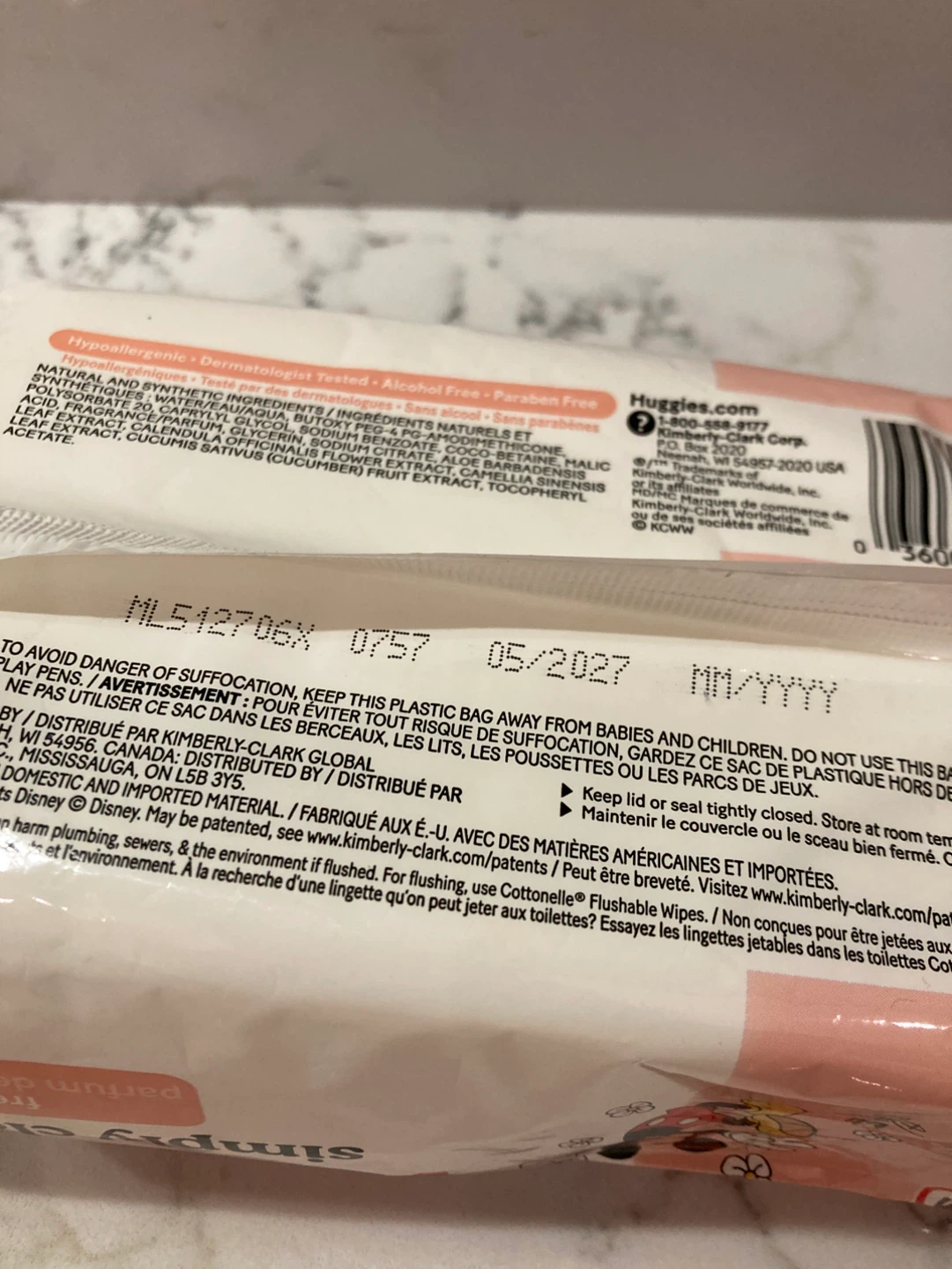 ⚽️Huggies Simply Clean Baby Wipes - Fresh Scent (64 ct) - photo 2