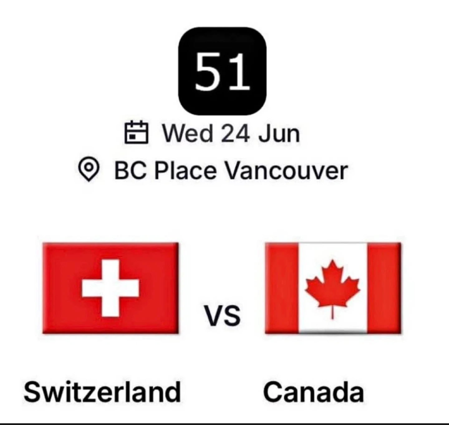 Switzerland vs Canada