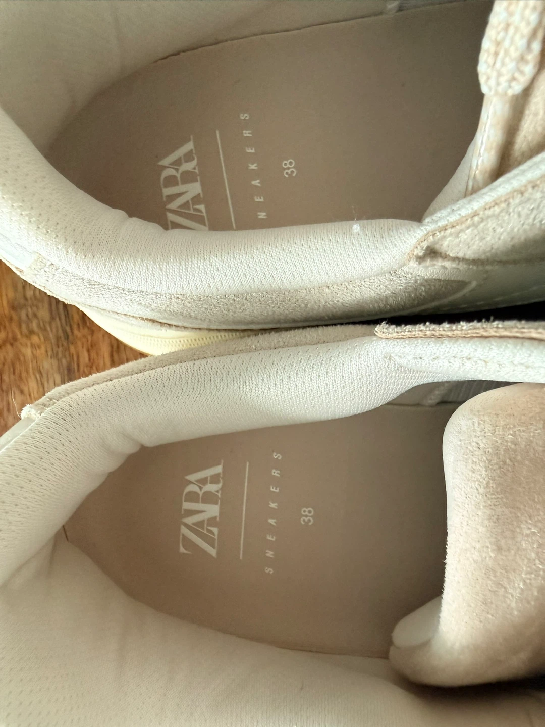 ZARA Women's Beige Sneakers - Size 38 - photo 2