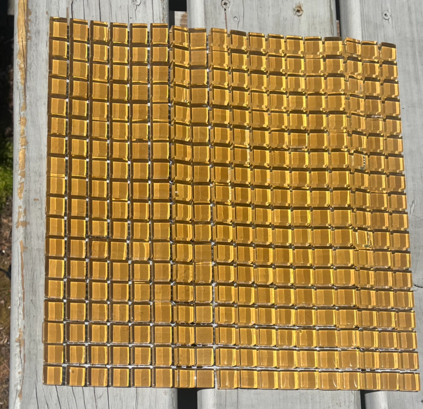 ⚽️ Glass Mosaic Tiles (Gold) - photo 2