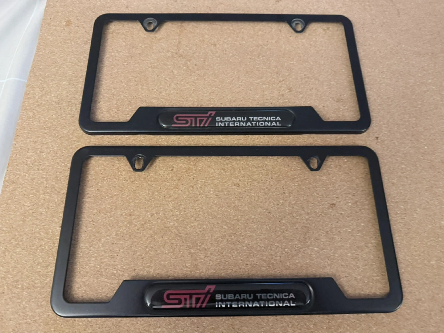 Subaru STI License Plate Frames (Set of 2)