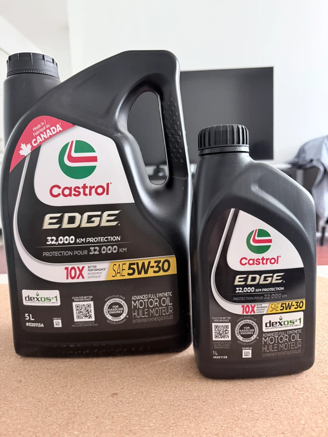 Castrol EDGE 5W-30 Motor Oil - 5L & 1L