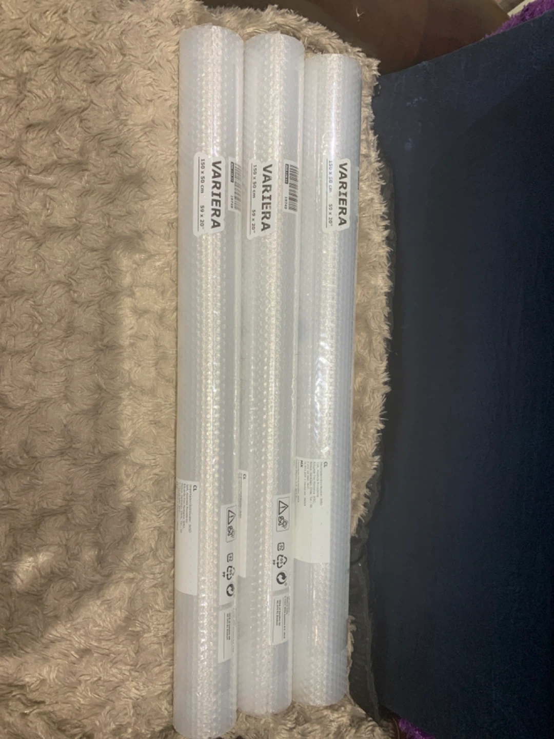 IKEA VARTERA Shelf Liner Rolls (Set of 3)