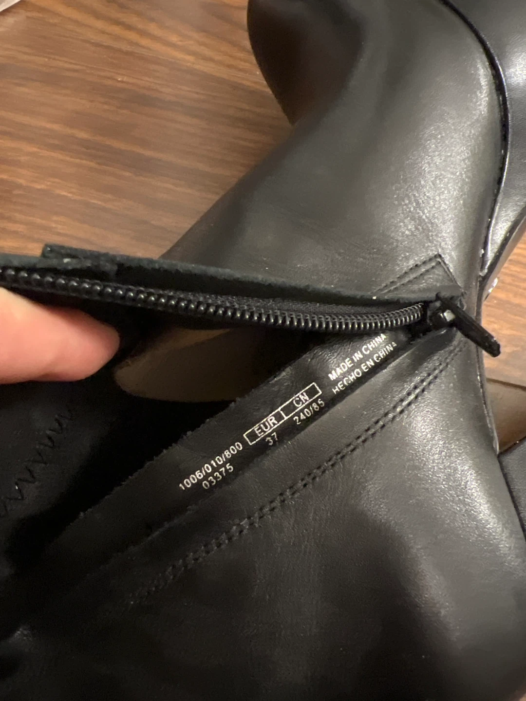 ⚽️ Zara Black Knee-High Platform Boots - photo 5