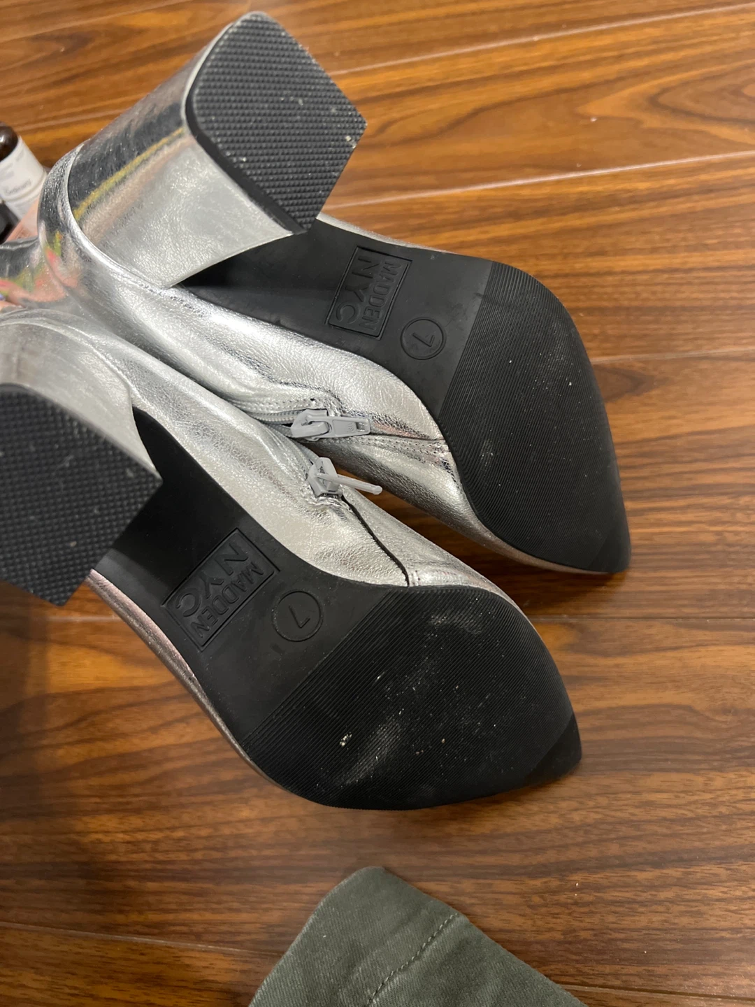 ⚽️ Madden NYC Silver Ankle Boots - photo 4