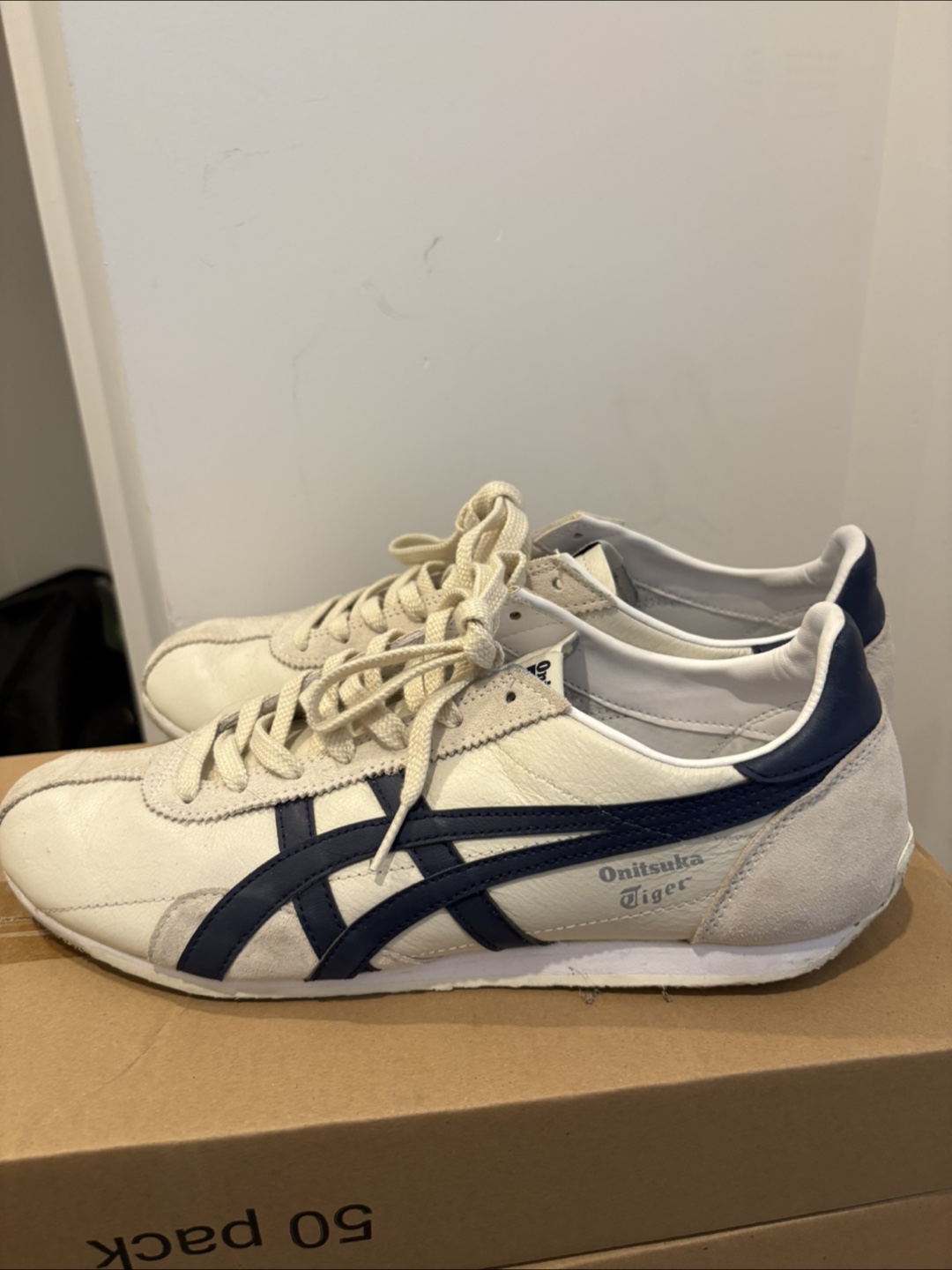 Onitsuka Tiger D201L Sneakers - White/Navy Size 44 - photo 2