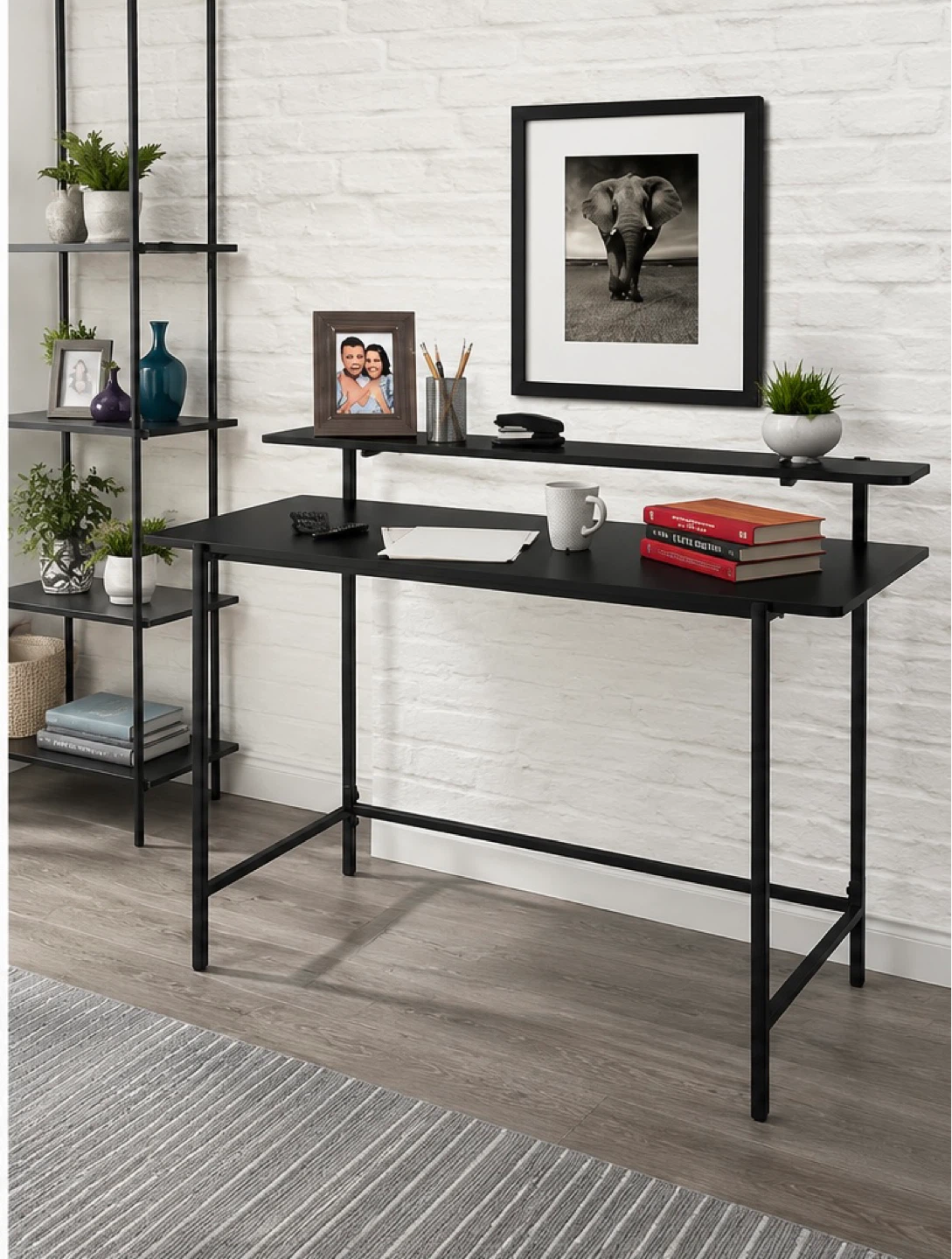 🔥WHOLESALE BLOWOUT! 20x Brand New Black Dual-Tier Desks - photo 5