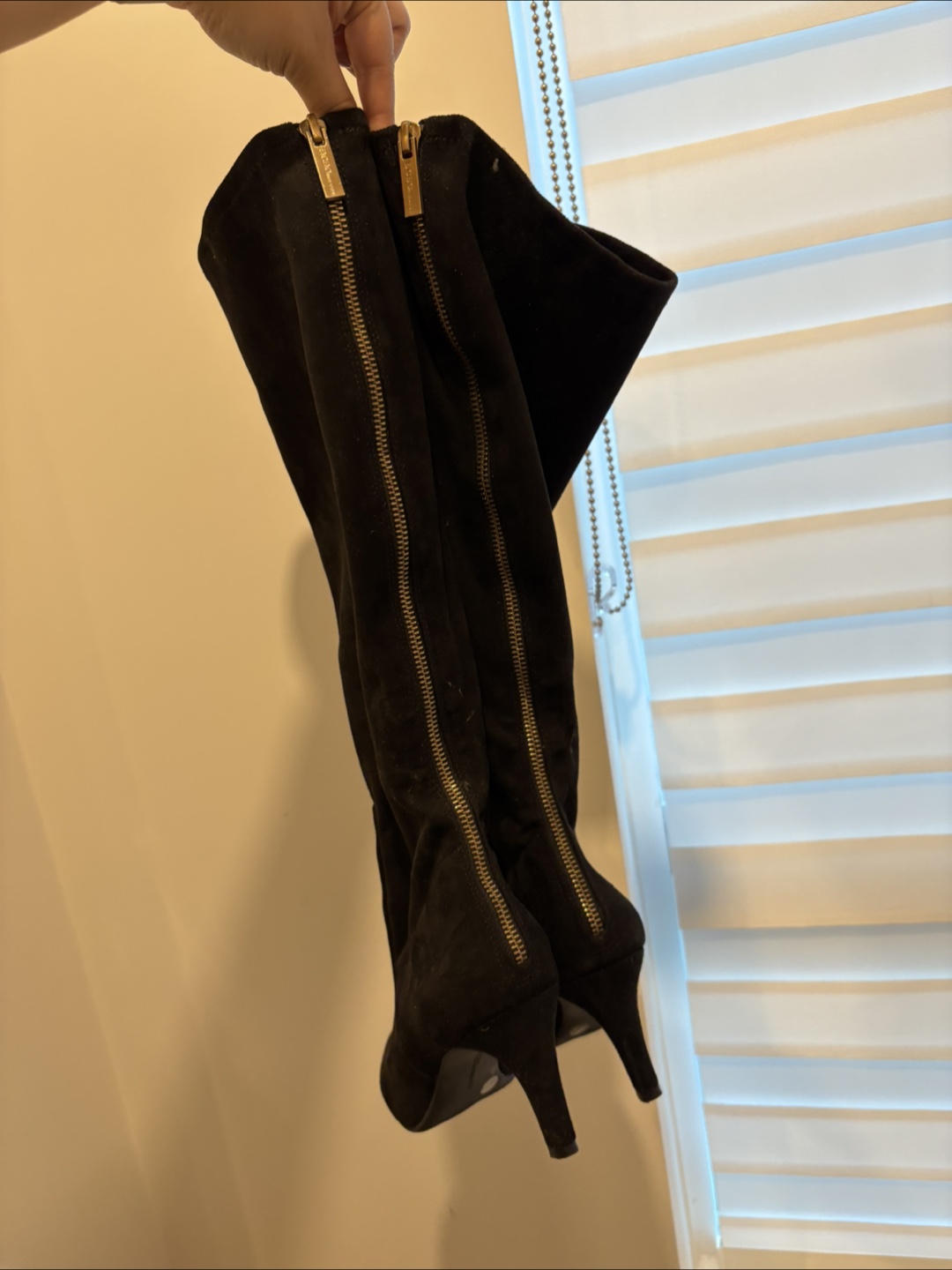 BCBGeneration Black Suede Over-the-Knee Boots Size 7.5 - photo 2