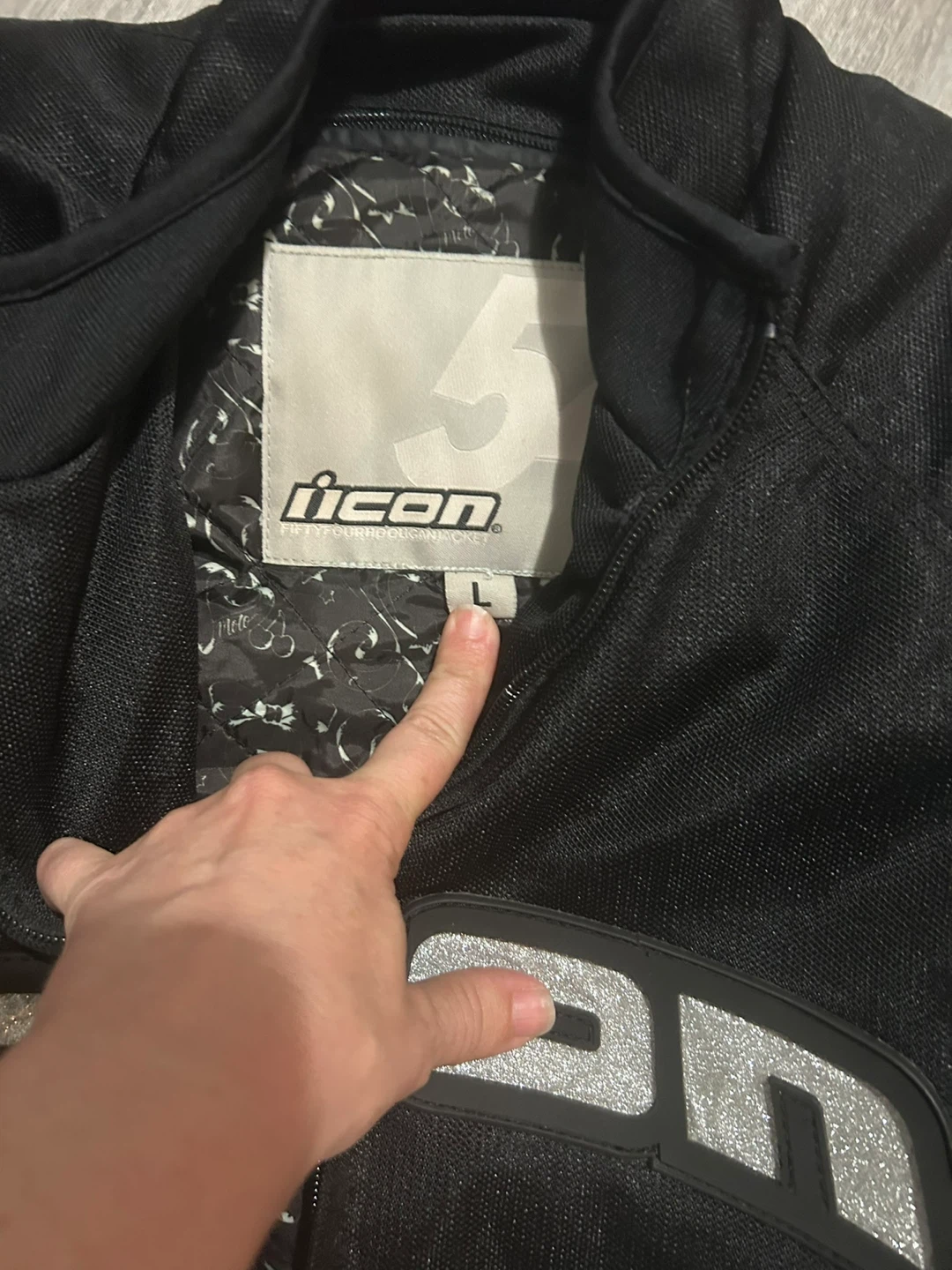 ICON Motorcycle Jacket - Size L - photo 2