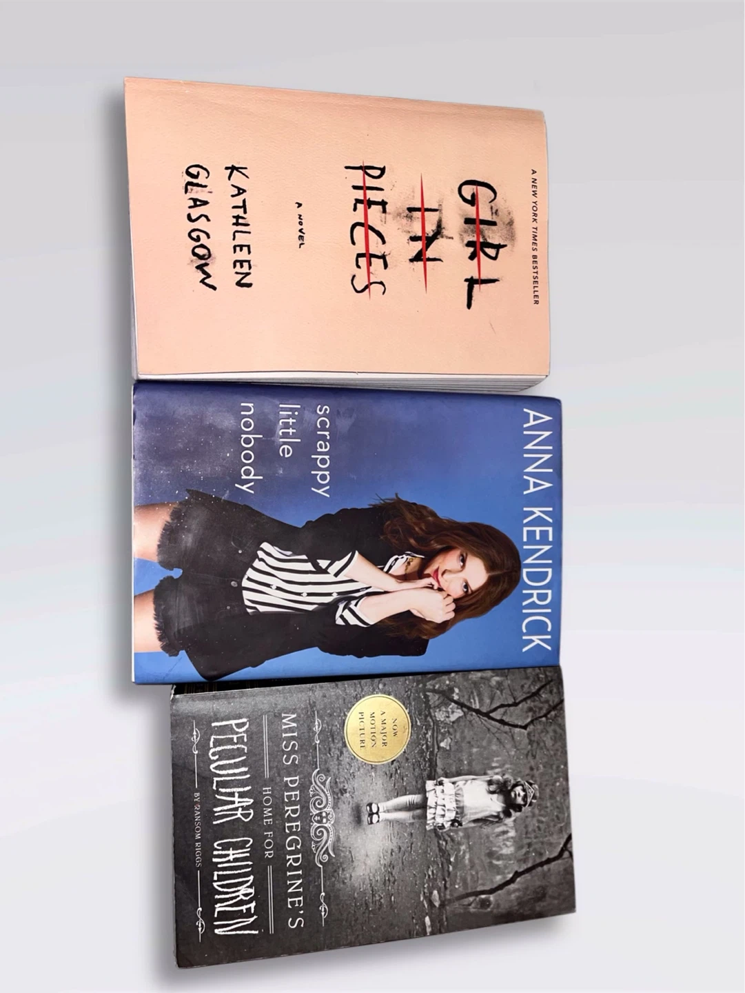 3 Books: Girl in Pieces, Scrappy Little Nobody, Miss Peregrine's