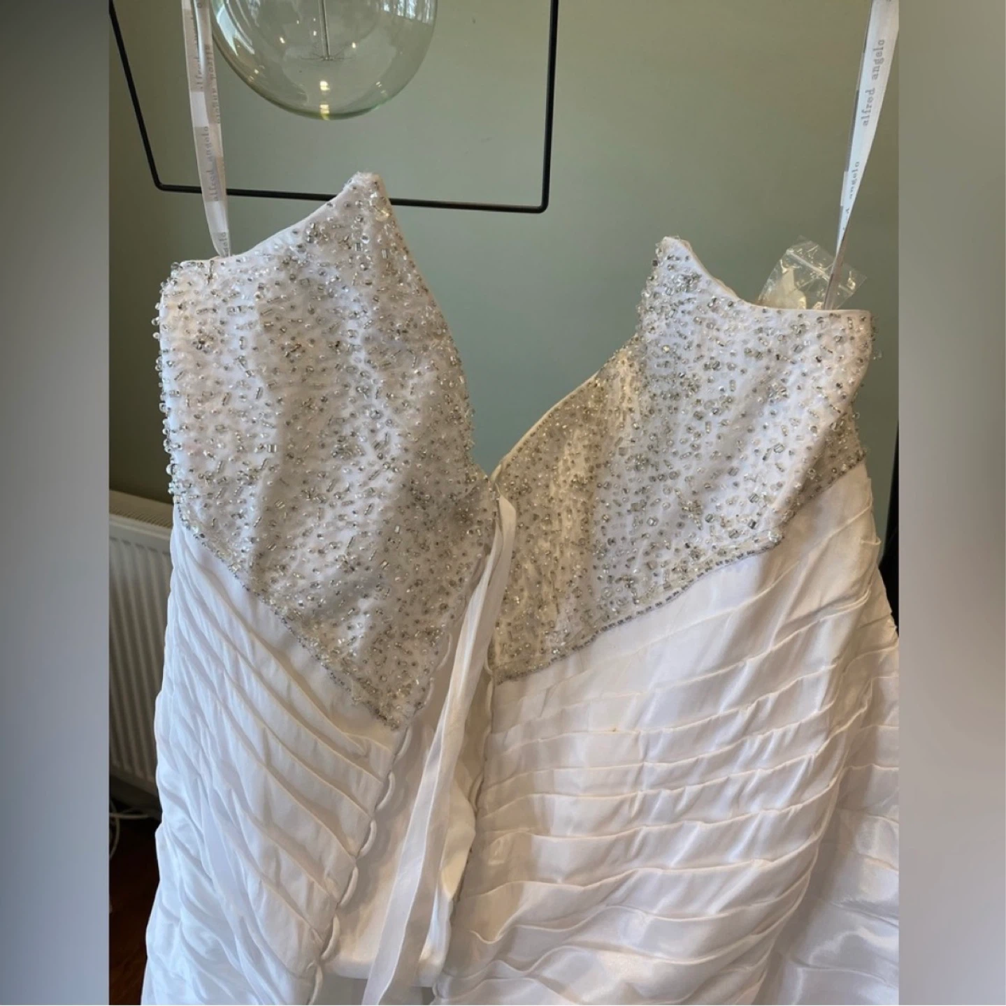 Alfred Angelo Wedding Dress - White with Beading - photo 4