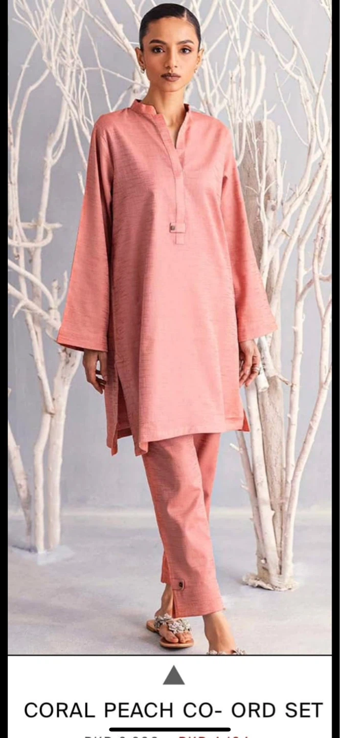 Coral Peach Co-ord Set
