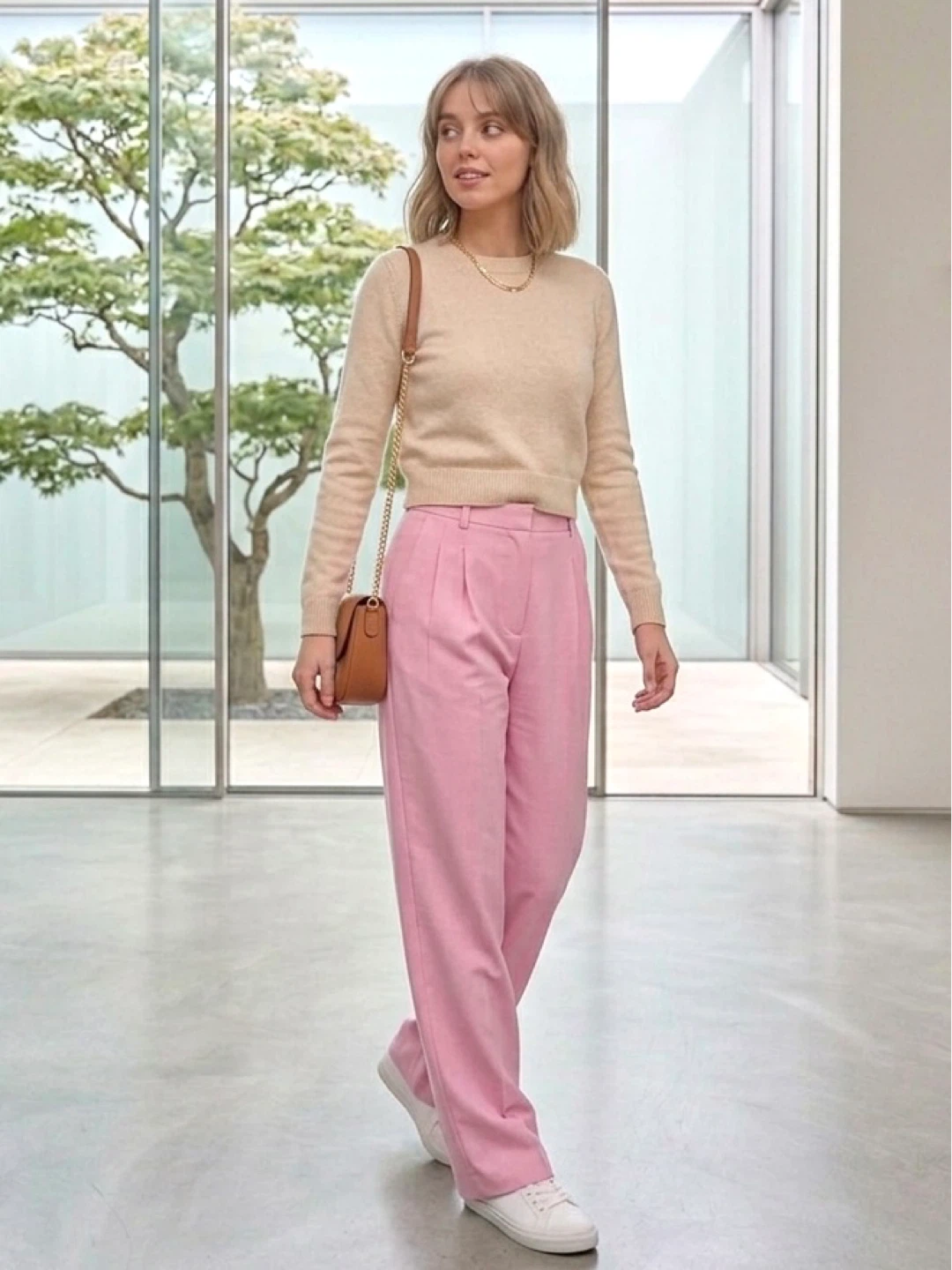 DYNAMITE Pink Wide Leg Pants Size 6