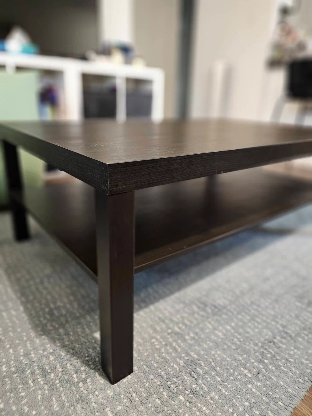 IKEA Coffee Table with Shelf - Dark Brown