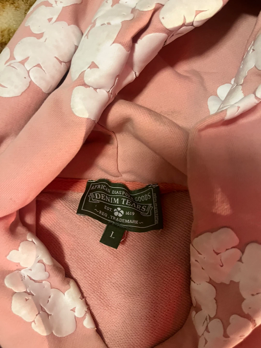 Denim Tears Pink Cloud Hoodie - photo 2