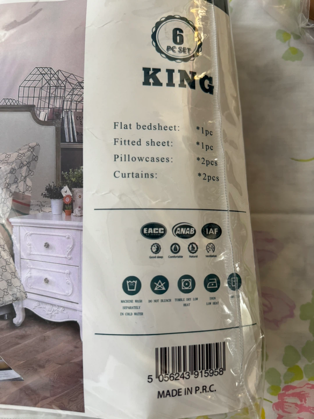 ⚽️ Luxury 6 PC King Size Bedsheet Set