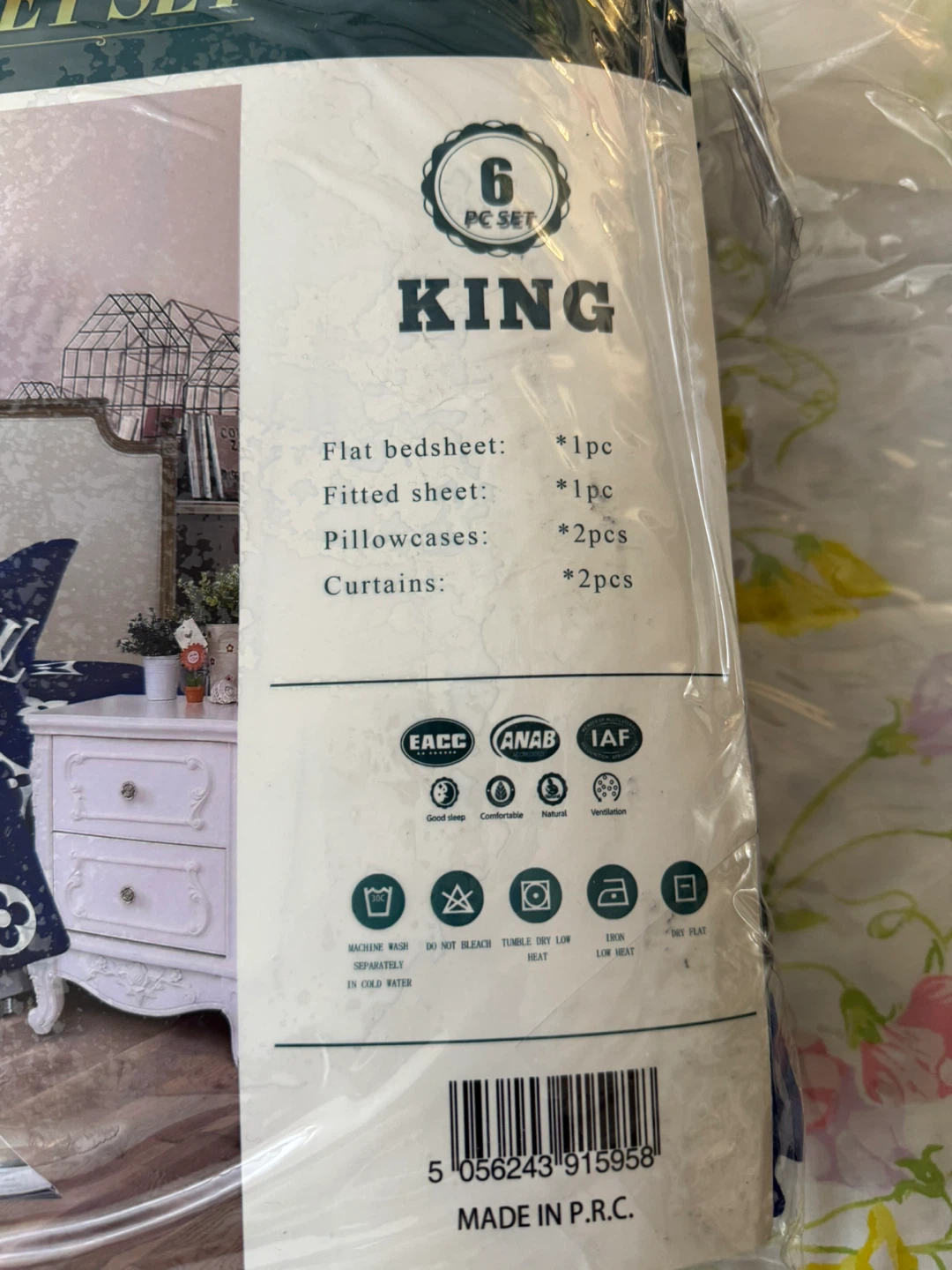 ⚽️ Luxury 6 PC King Size Bedsheet Set - photo 2