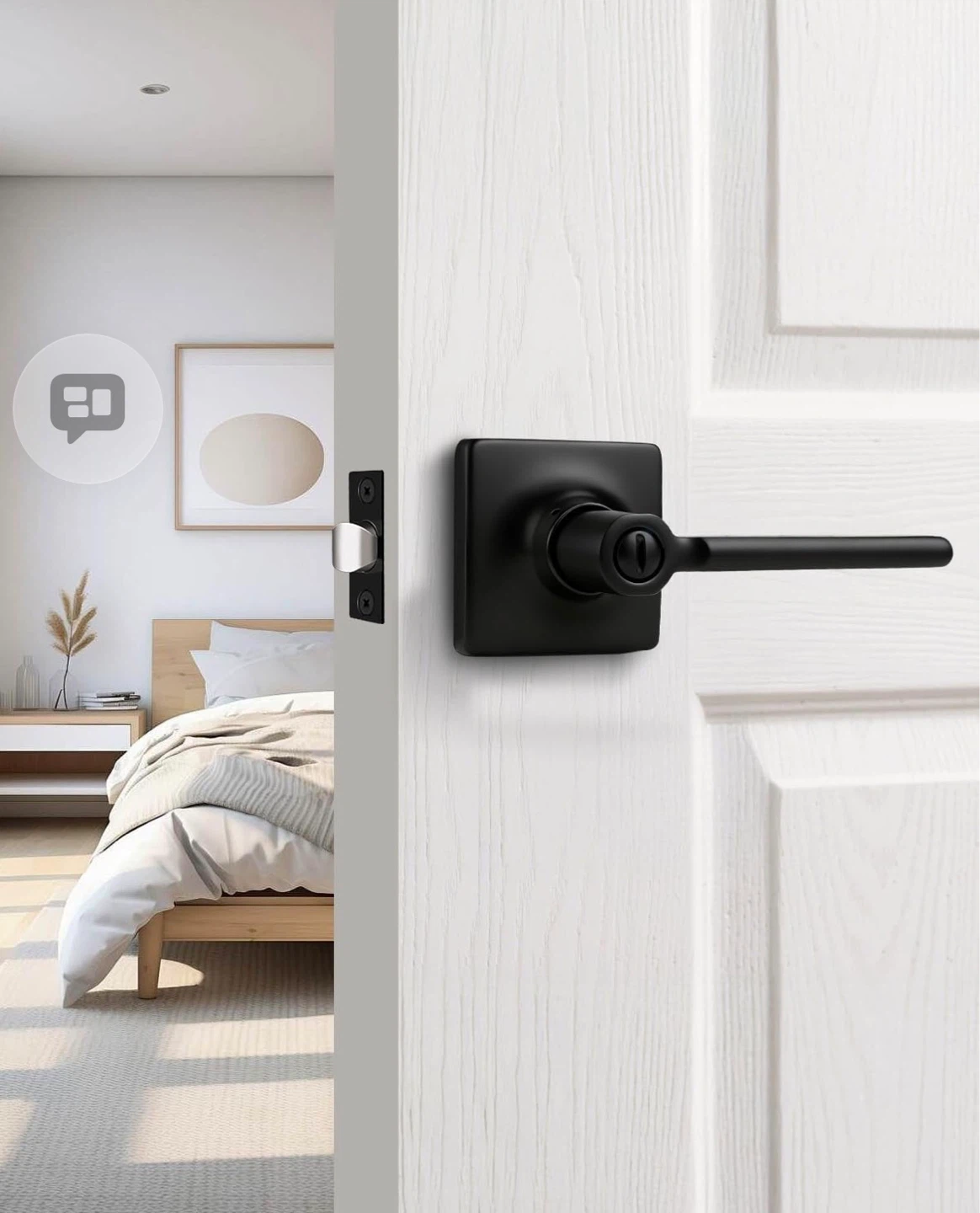 3 Pack Matte Black Door Handles - photo 2