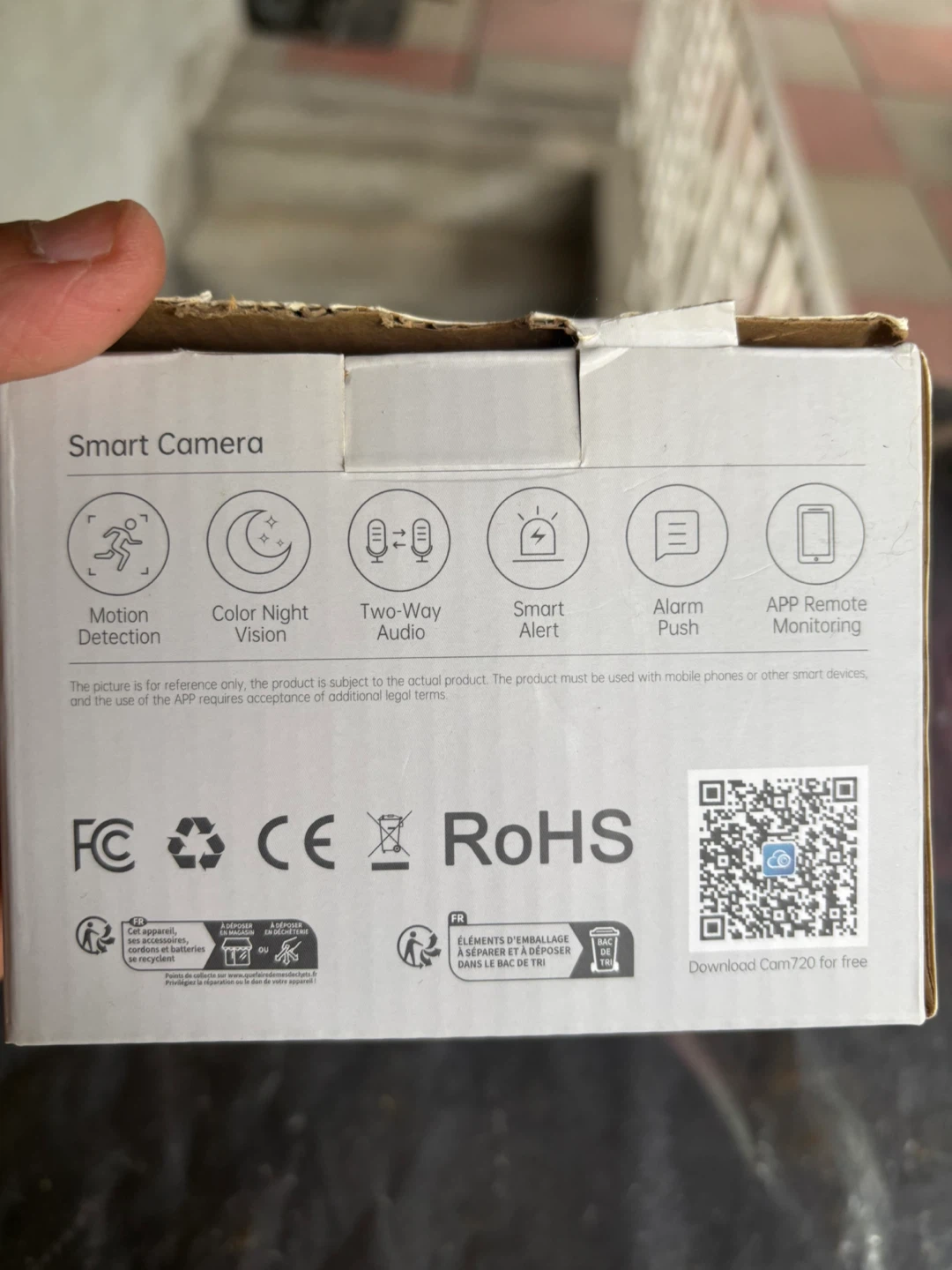White Smart Camera with Motion Detection and Two-Way Audio - photo 4