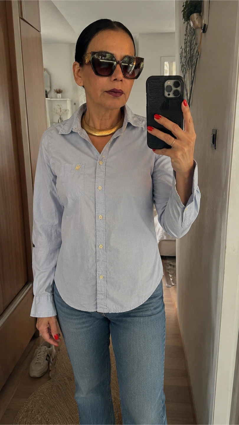 Abercrombie & Fitch Light Blue Button-Up Shirt - photo 3