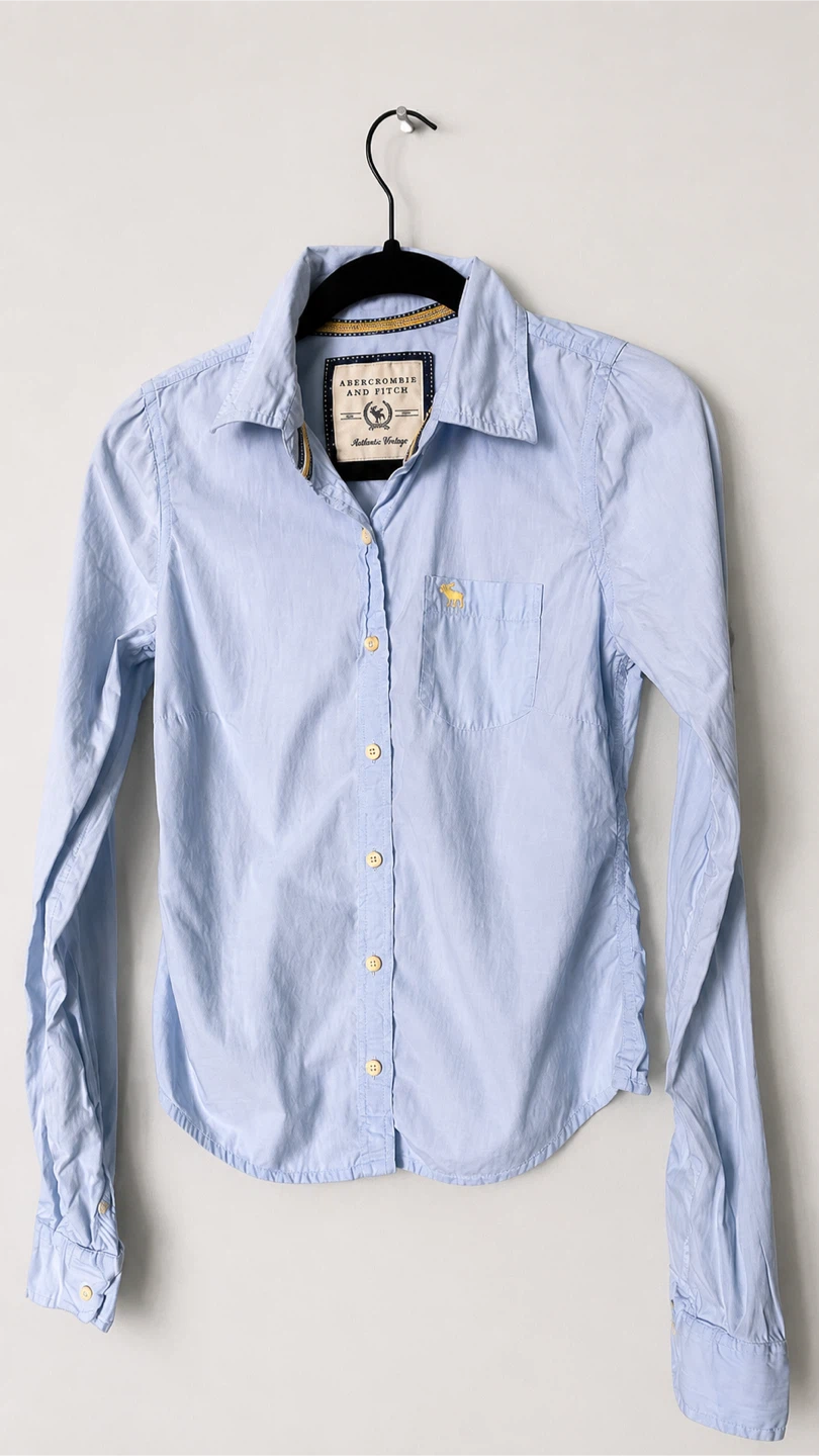 Abercrombie & Fitch Light Blue Button-Up Shirt - photo 5