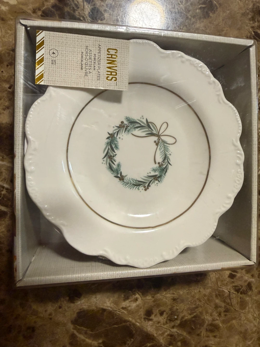 Canvas Appetizer Plates - Set of 4 ⚽️