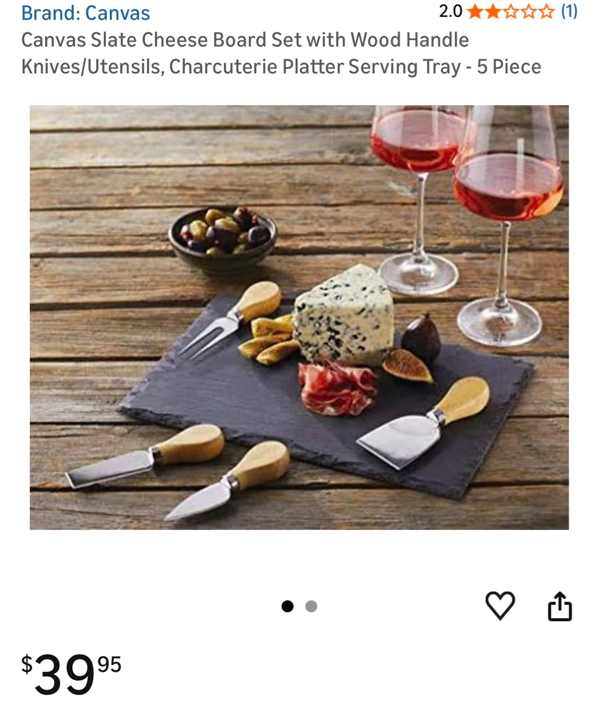 Cheese board with Handle Knives - 5 Piece ⚽️ - photo 3