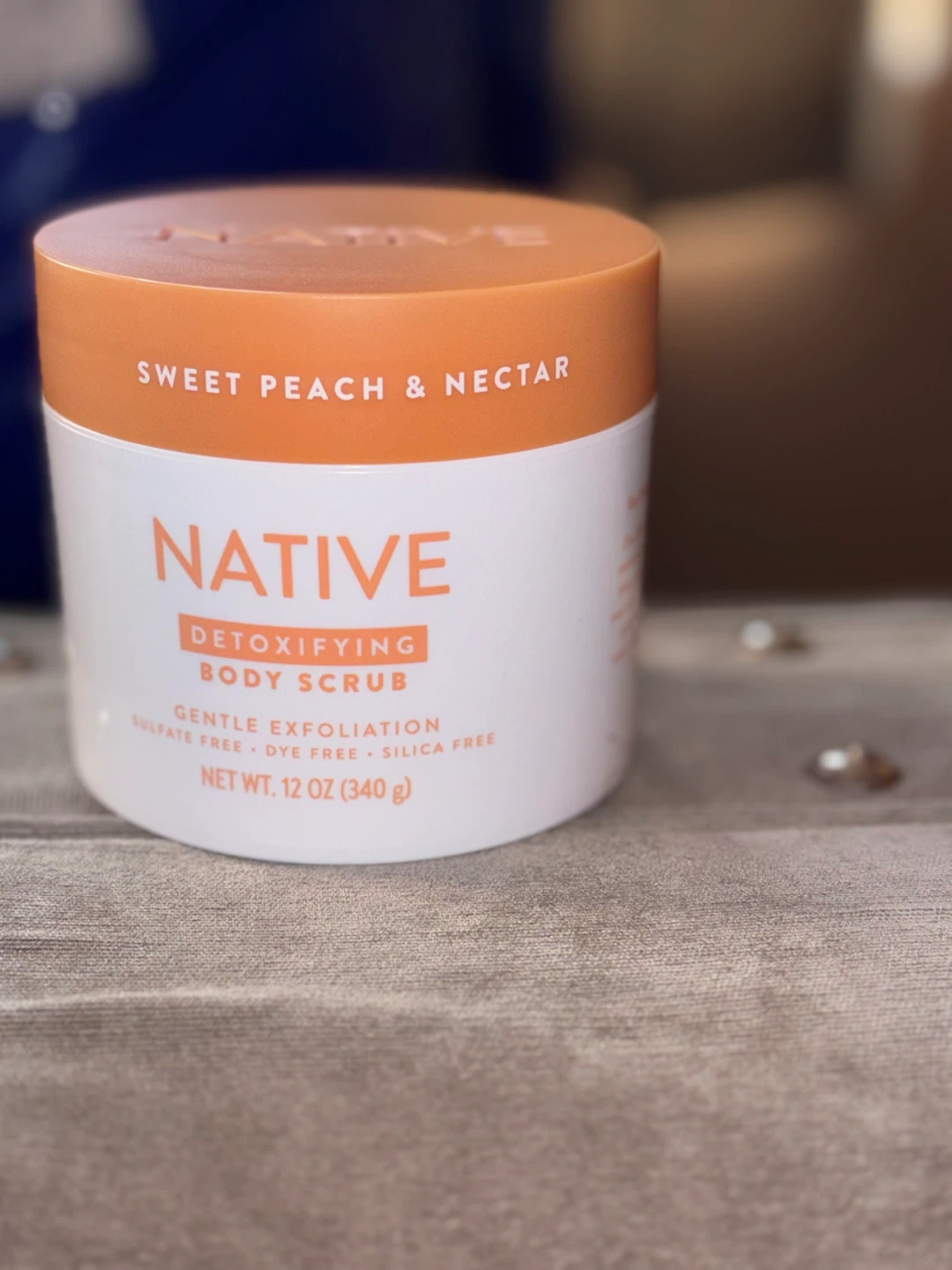 ⚽️Native Sweet Peach & Nectar Detoxifying Body Scrub 12 oz