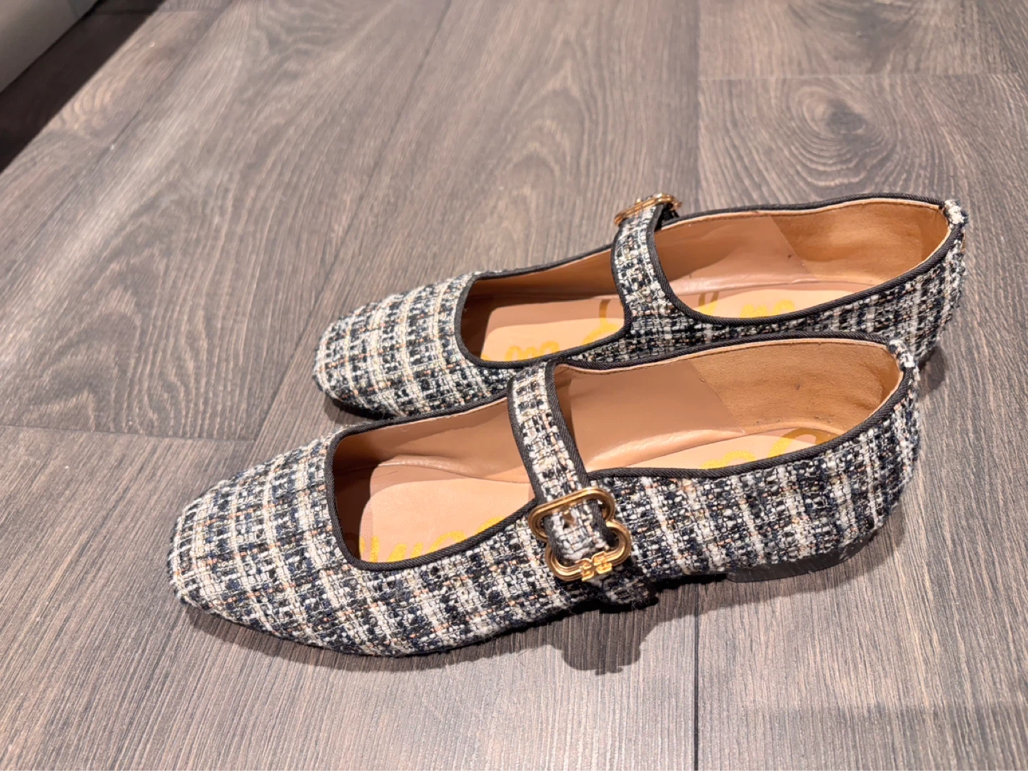 Sam Edelman Tweed Mary Jane Flats