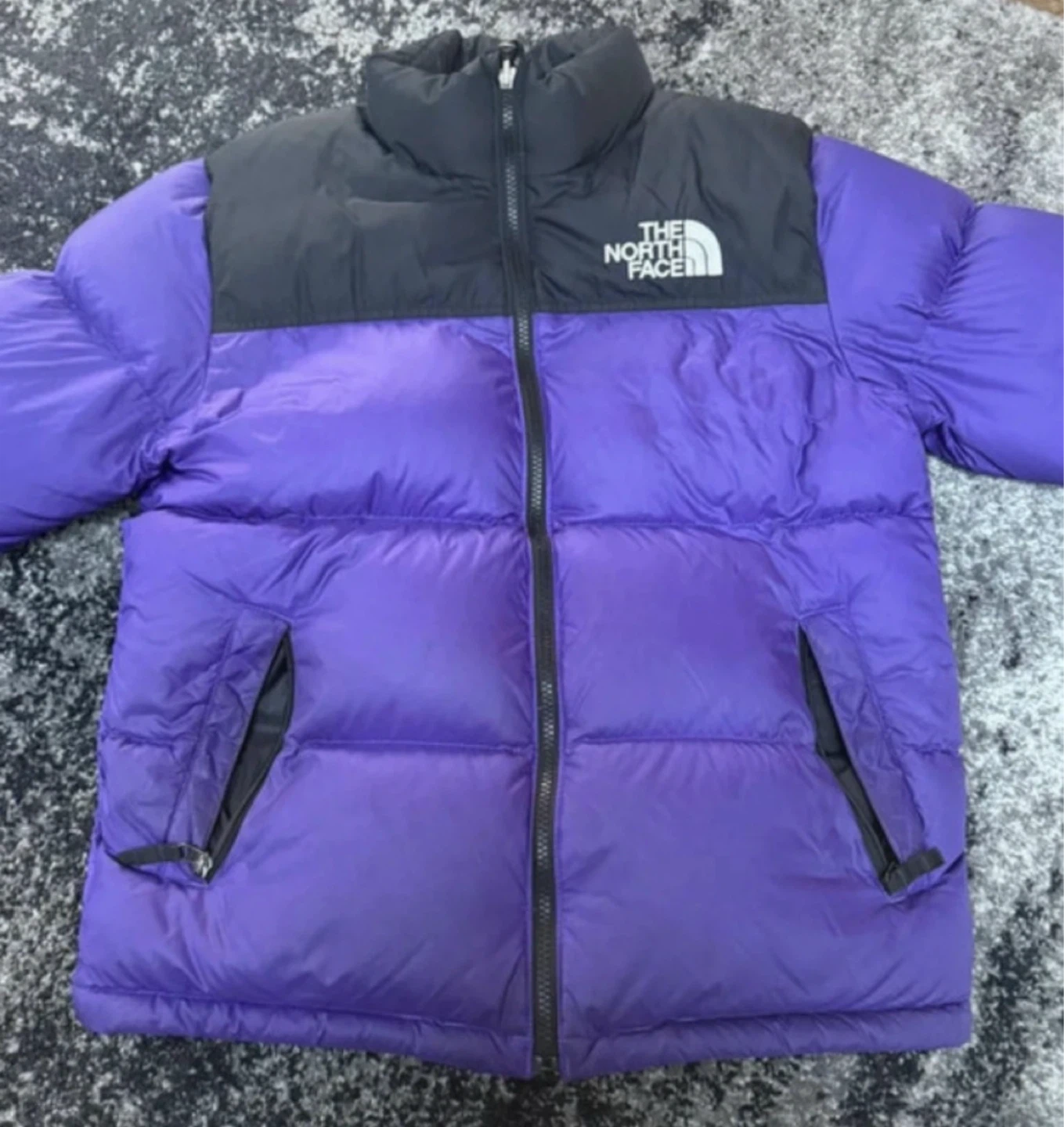 The North Face Puffer Jacket Purple Youth XL