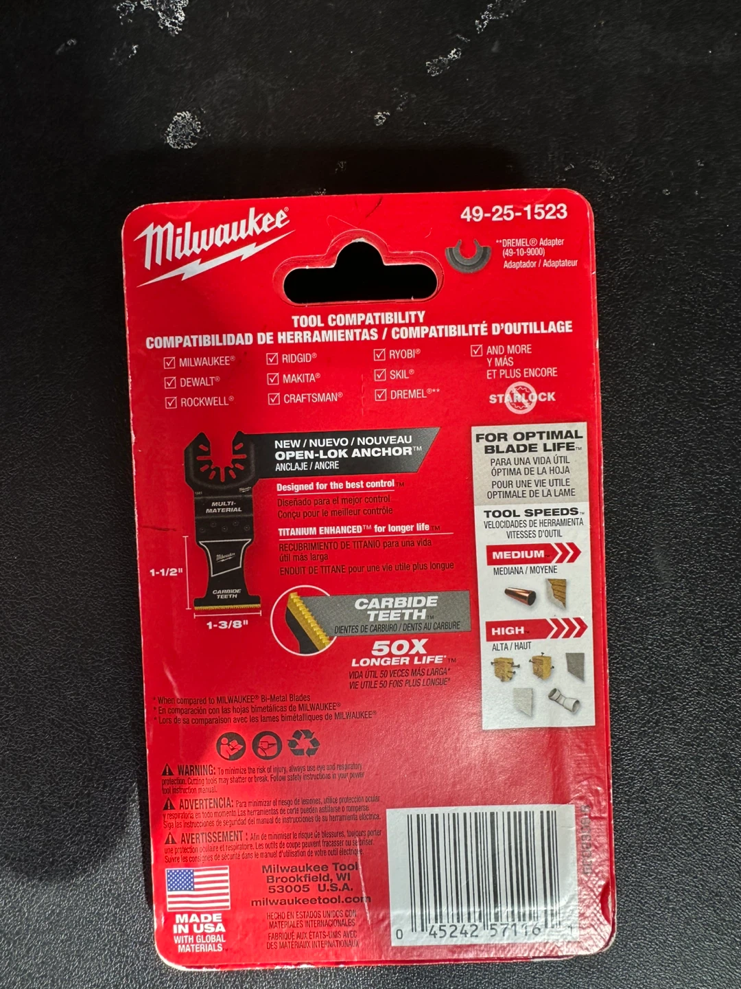 Milwaukee 49-25-1523 Carbide Teeth Blades (3 PK) - photo 2