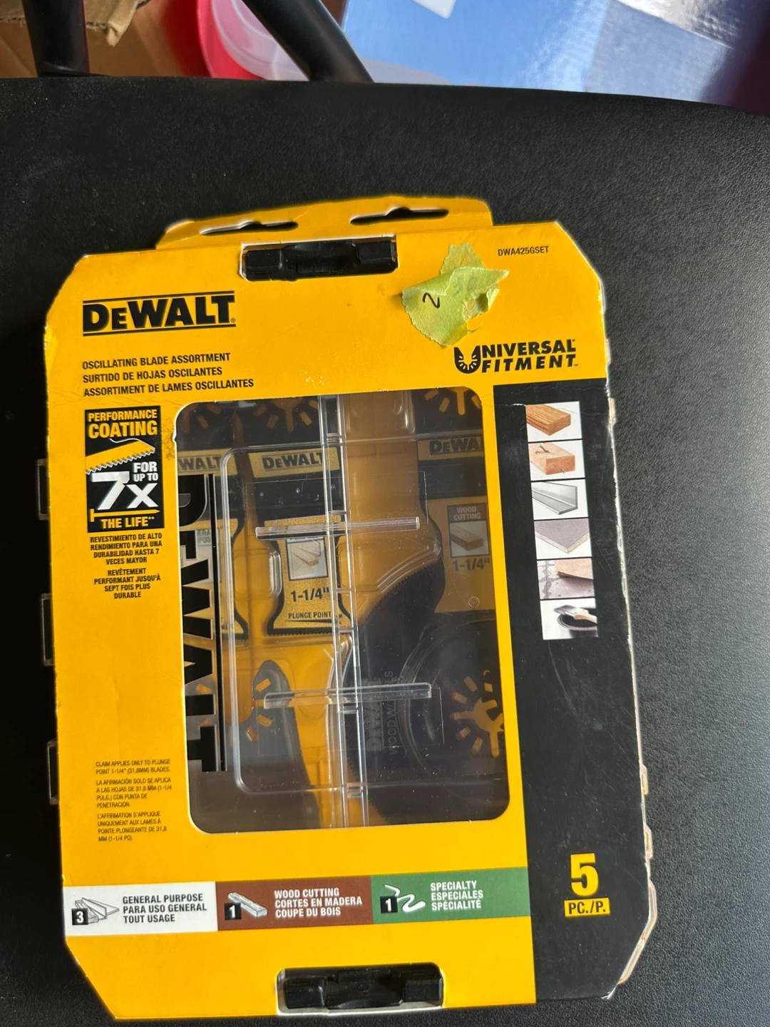 DeWalt Oscillating Blade Assortment 5 Pc.