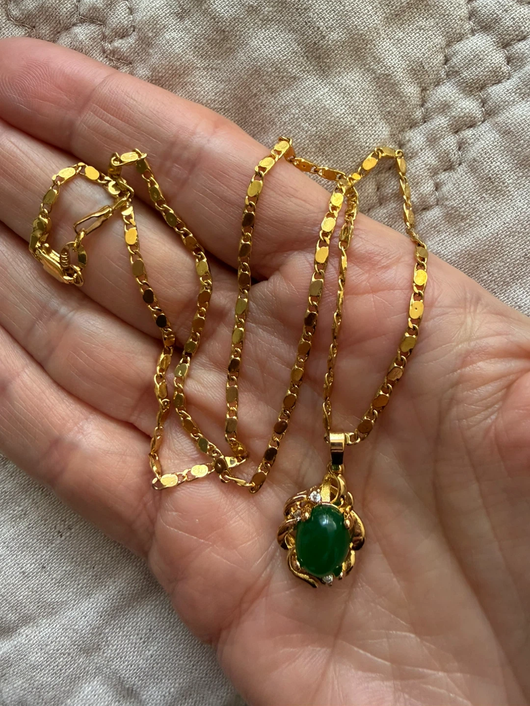 24k jade necklace