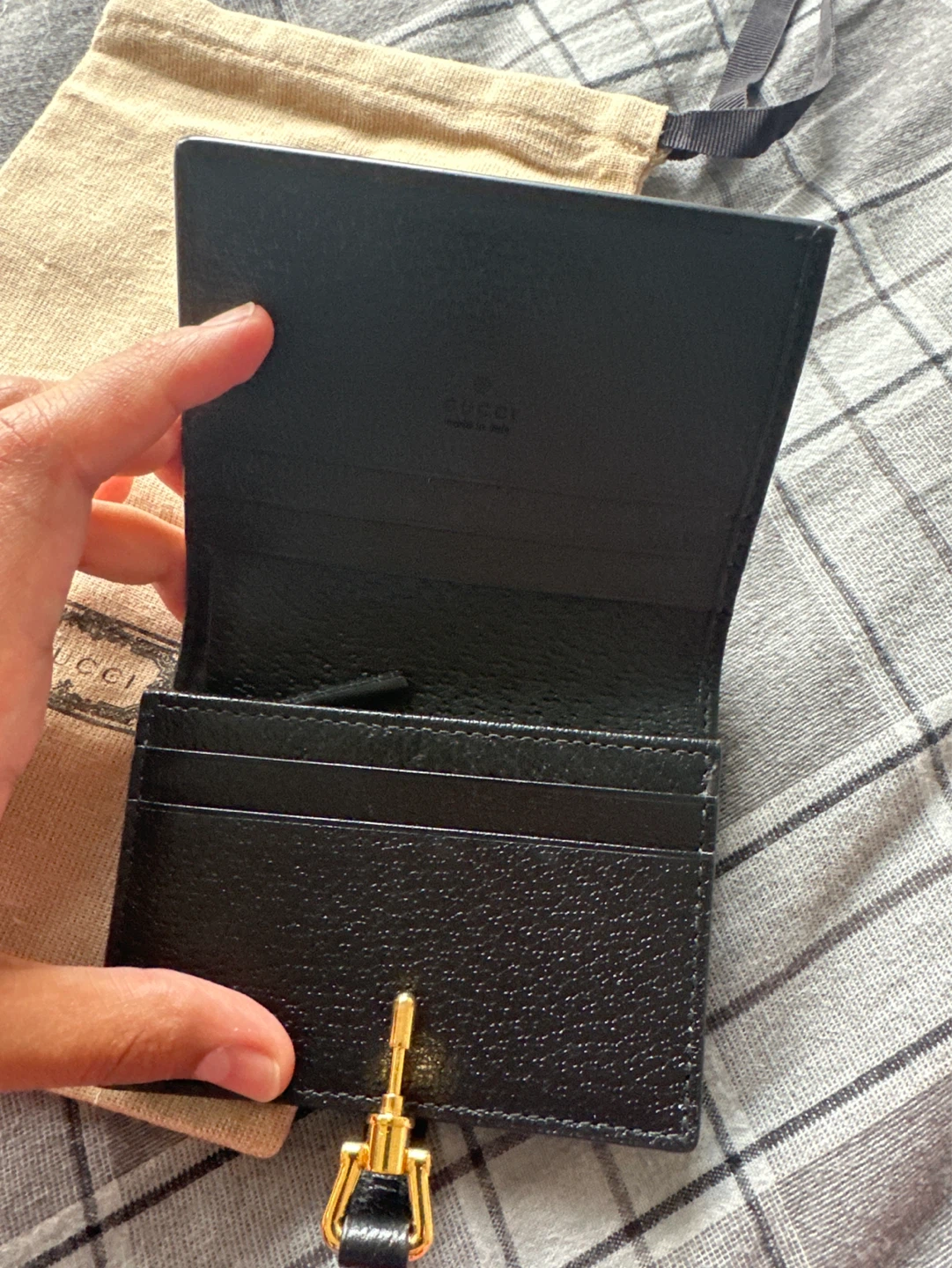 Gucci Black GG Marmont Card Holder - photo 2