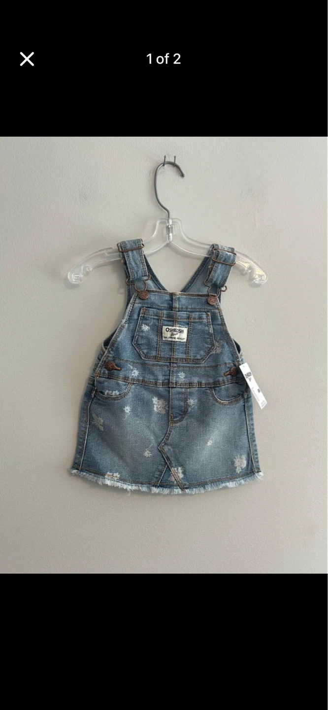 OshKosh B'gosh Denim Dressalls Size 6M