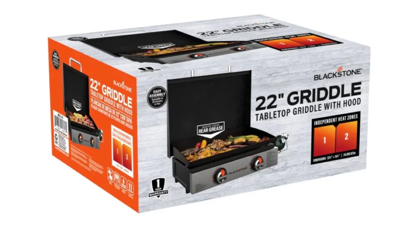 Blackstone 22" Tabletop Griddle with Hood - photo 3