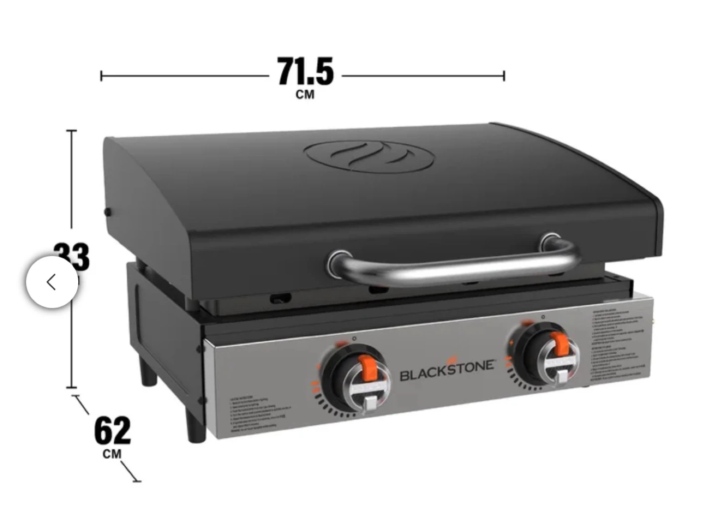 Blackstone 22" Tabletop Griddle with Hood