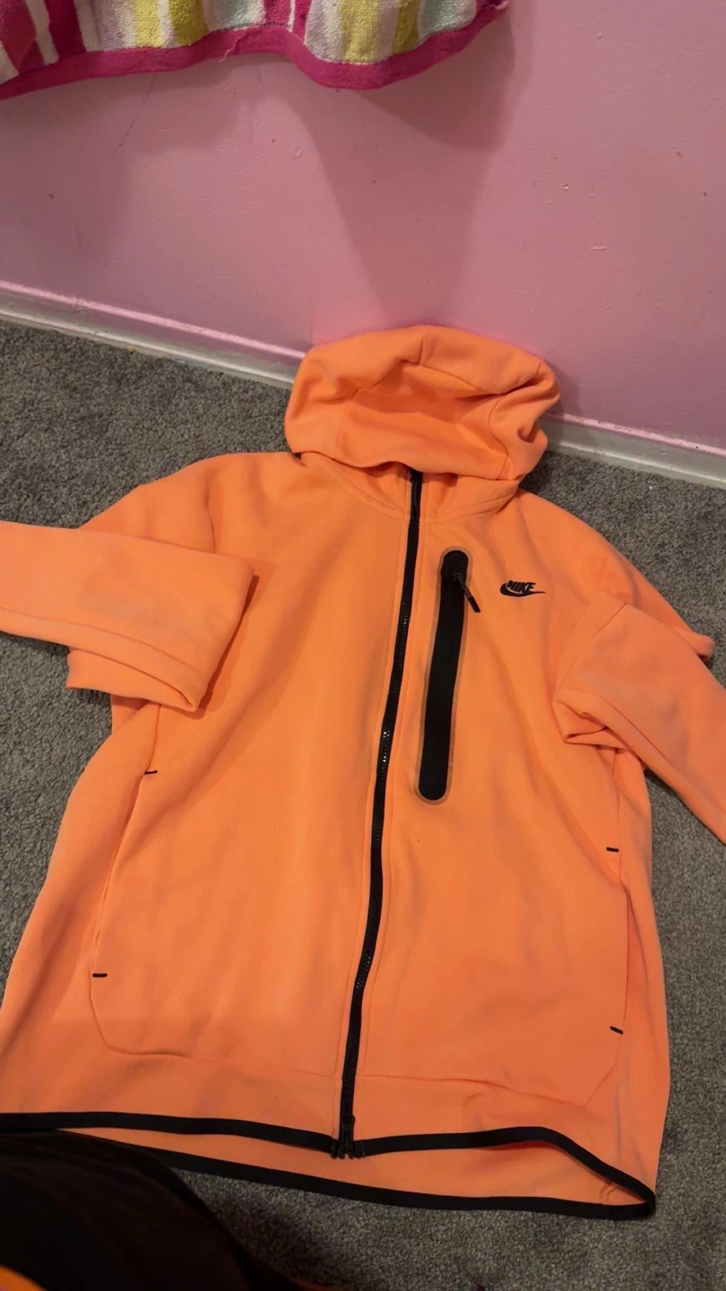 Nike Tech Fleece Full Zip Hoodie Orange - photo 3