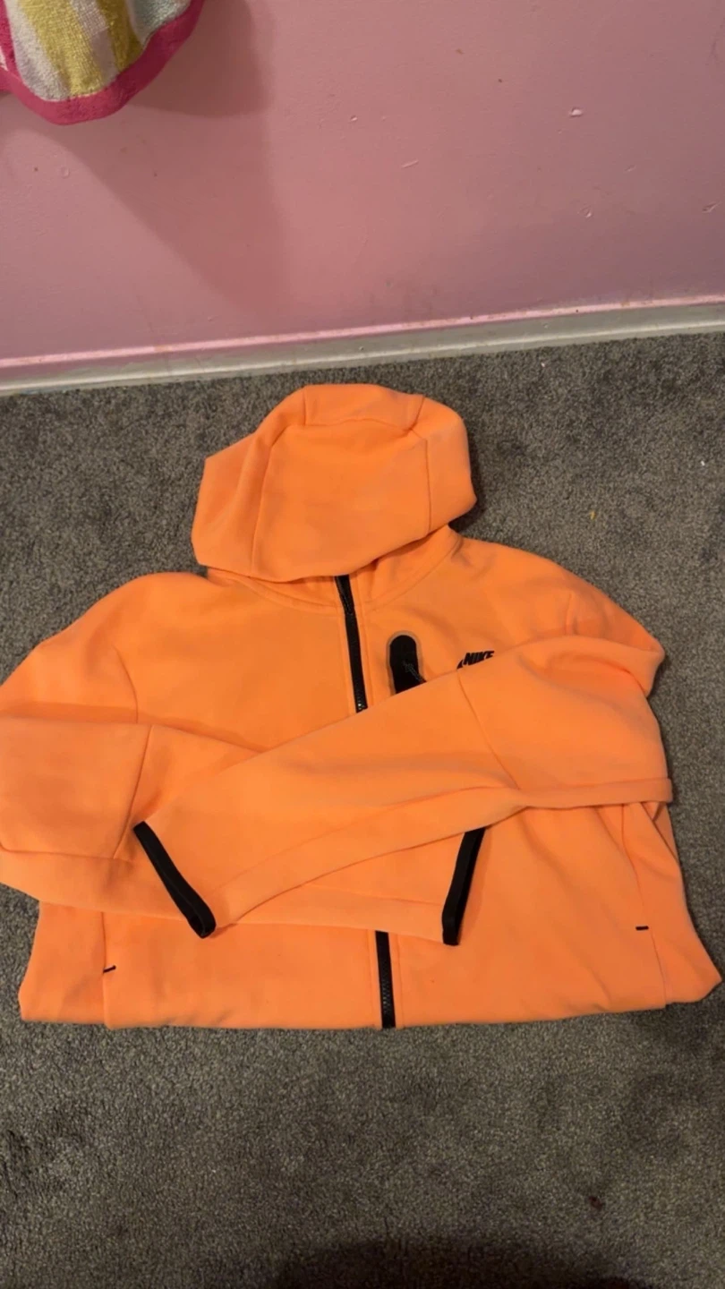 Nike Tech Fleece Full Zip Hoodie Orange - photo 2