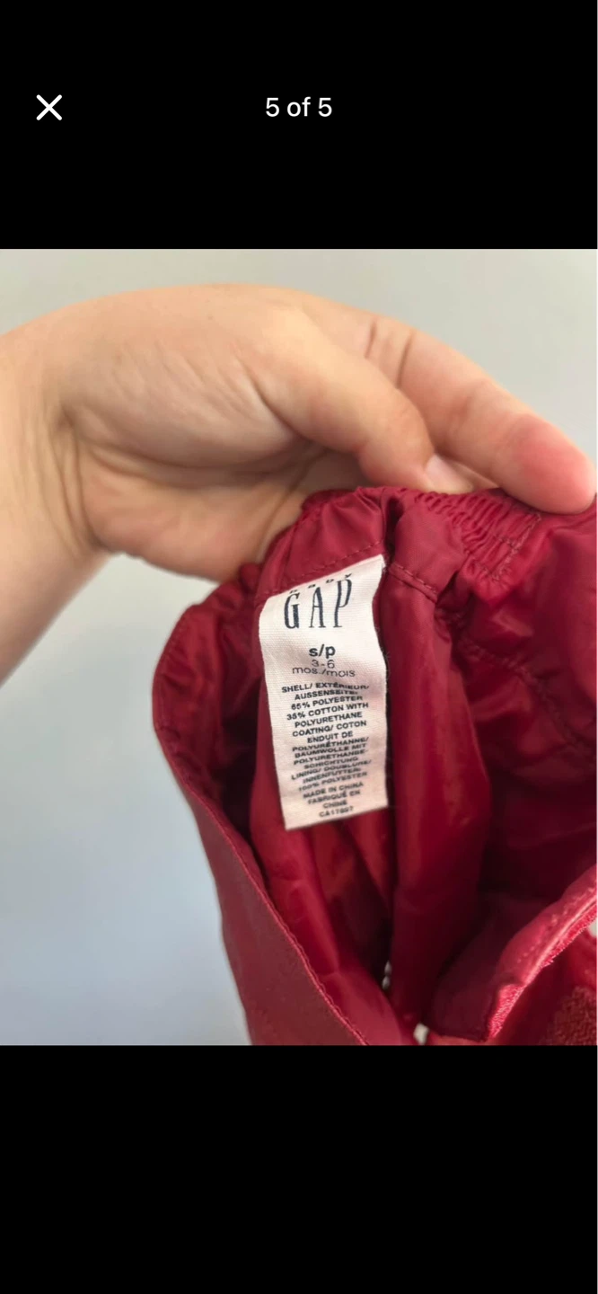 Gap Red Faux Leather Skirt - Size 3/6m - photo 5