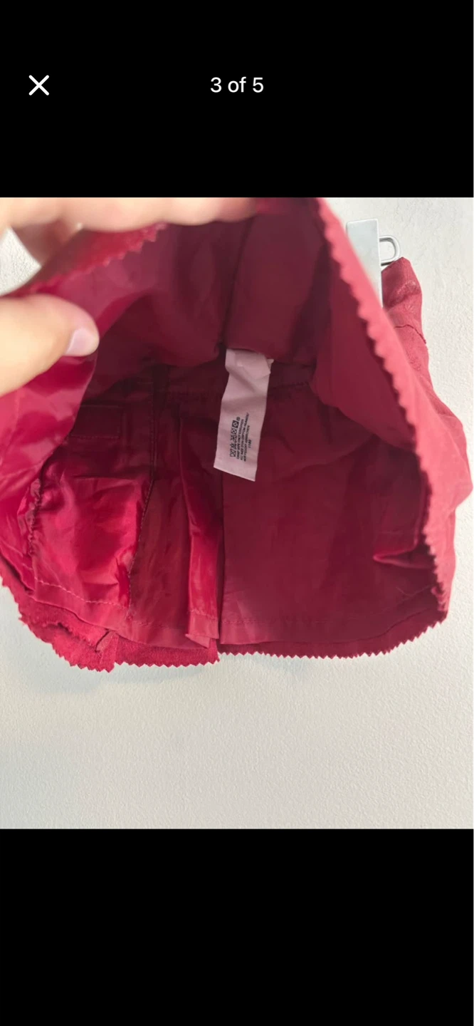 Gap Red Faux Leather Skirt - Size 3/6m - photo 3