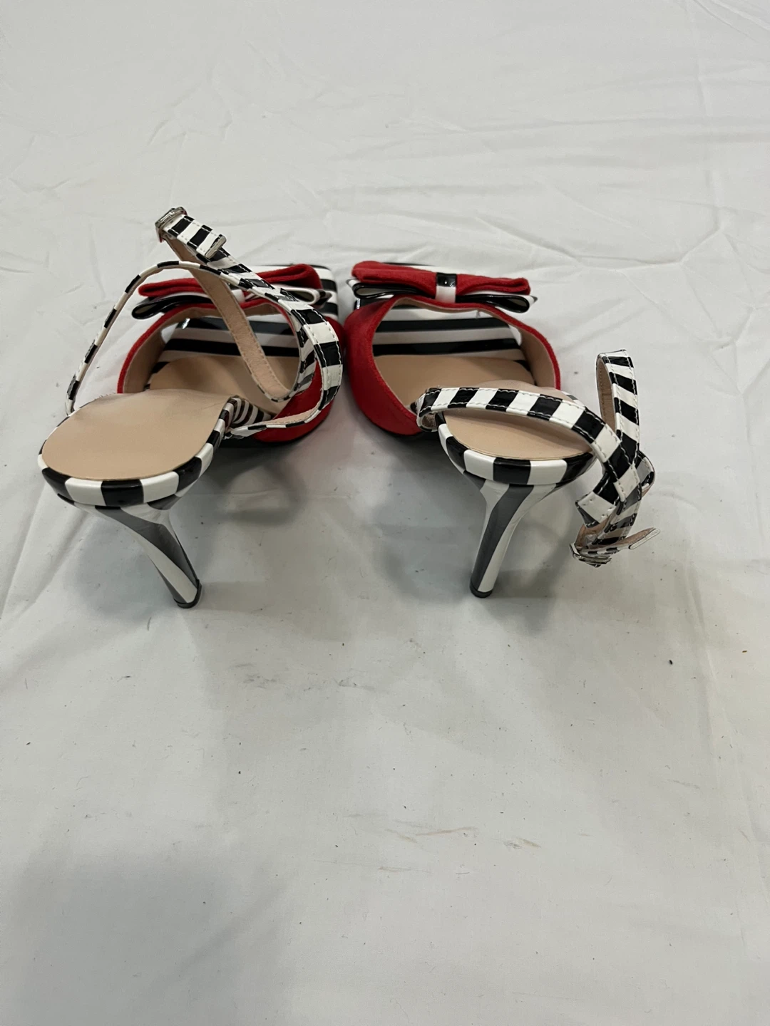 Women's Striped Bow Heels - photo 3