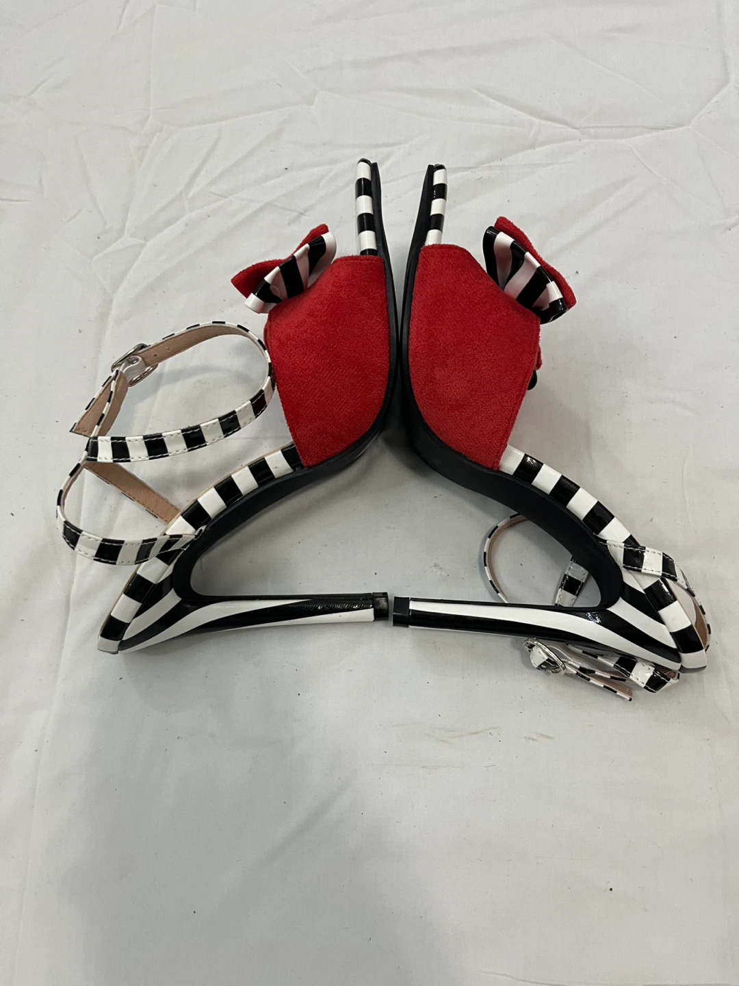 Women's Striped Bow Heels - photo 4