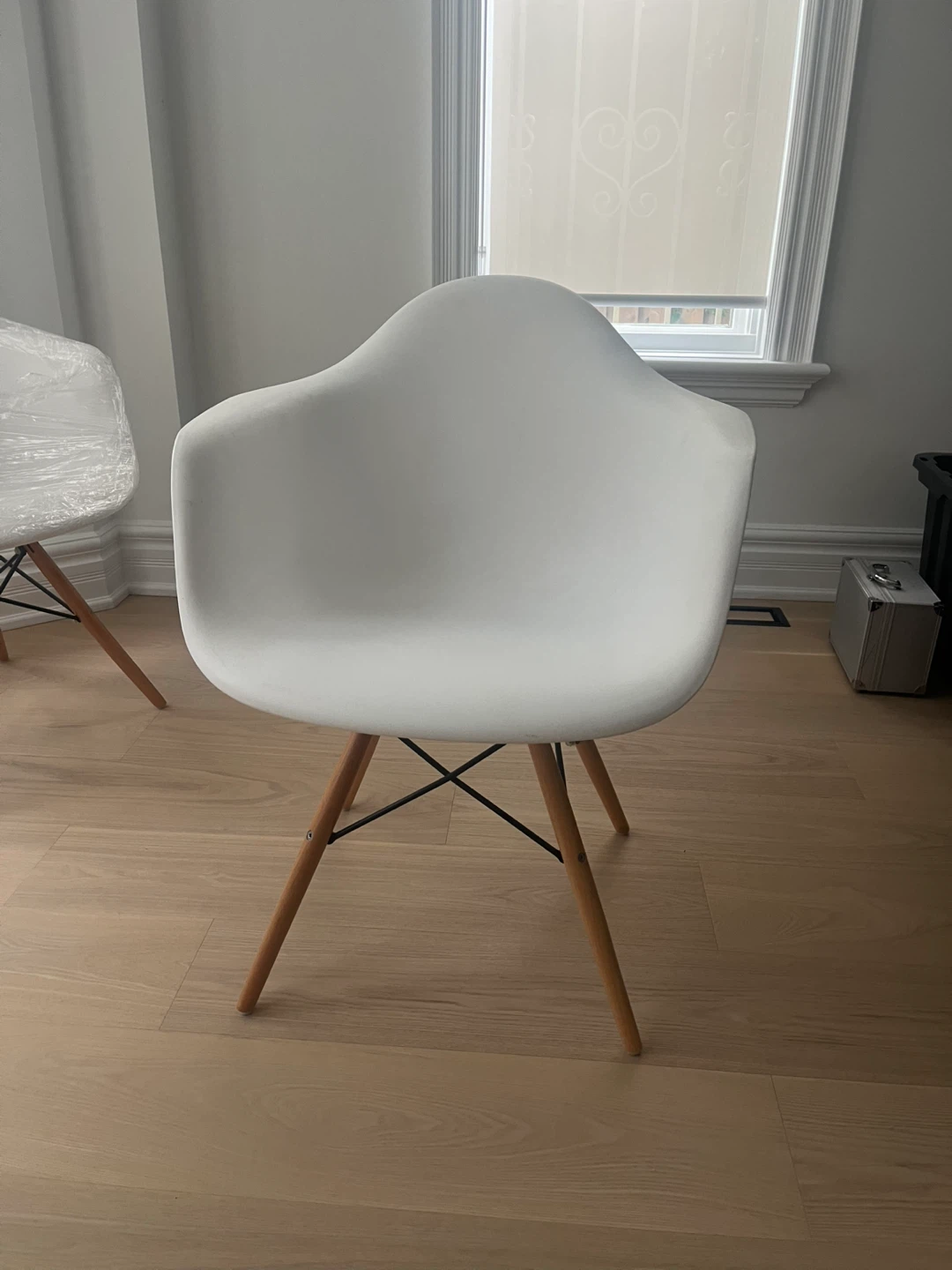 White Eames-style Armchair