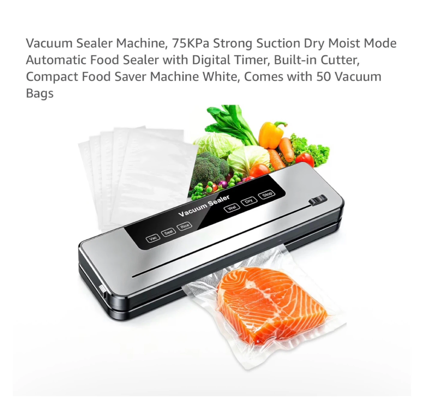 Brand new Vacuum Sealer Machine with 50 Vacuum Bags