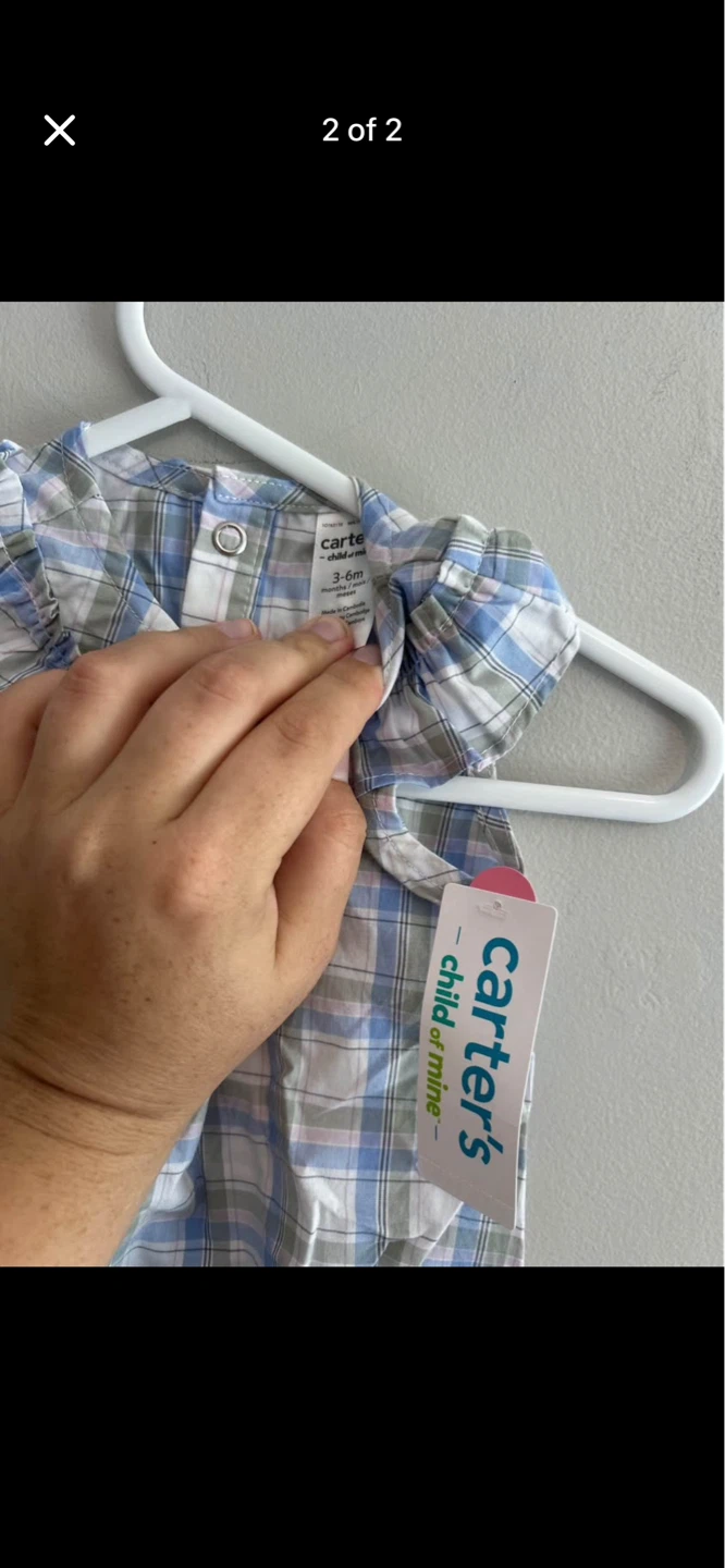 Carter's Baby Plaid Romper - photo 2